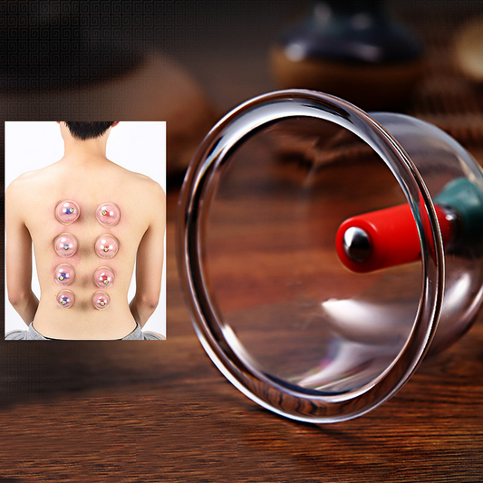 Verdikte vacuüm cupping-set met afzuigpomp