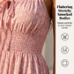 👗 TIJDELIJK 50% KORTING! 🎀 Jurk met strik aan de voorkant en smockwerk – Spaghettibandjes, ruches aan de zoom, flatterend smocklijfje 🌸