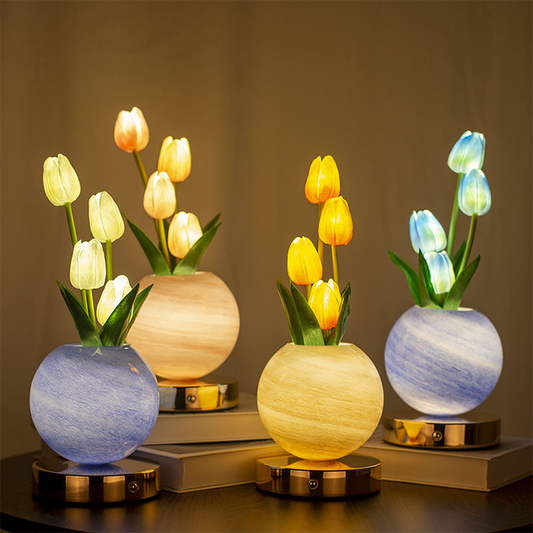 🎁2026 Nieuw binnen 50% KORTING💥Elegant tulpenboeket-nachtlampje