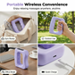 🧖‍♀️ Vermoeide benen, kuiten en taille ontspannen na een lange dag staan of sporten – Vibrerende Massagering | 5 Snelheden | USB Oplaadbaar | 360° Ringontwerp | Paars, Blauw, Wit of Roze 💪🔁