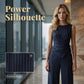 Dames Krijtstreep Wikkel Taille Jumpsuit
