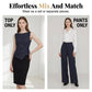 Dames Krijtstreep Wikkel Taille Jumpsuit