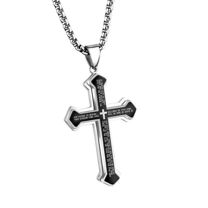 📢📢 50% KORTING!! ⏰ Heren Onze Vader Kruis Ketting