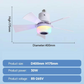 💡 RGB Plafondventilator met Bluetooth – Koele Lucht, Muziek en Sfeerverlichting 🎶🍃