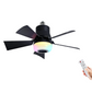 💡 RGB Plafondventilator met Bluetooth – Koele Lucht, Muziek en Sfeerverlichting 🎶🍃