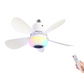 💡 RGB Plafondventilator met Bluetooth – Koele Lucht, Muziek en Sfeerverlichting 🎶🍃