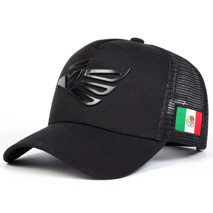 Uniseks baseballpet met Mexicaanse adelaar patch