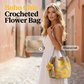 🌞Fris De Lente In Met 50% Korting!🌼Gehaakte Dames Bucketbag met Bloemenmotief – Lichte Boho Schoudertas voor Zomer en Dagelijks Gebruik