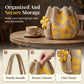 🌞Fris De Lente In Met 50% Korting!🌼Gehaakte Dames Bucketbag met Bloemenmotief – Lichte Boho Schoudertas voor Zomer en Dagelijks Gebruik