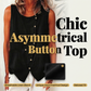🔥HALVE PRIJS Asymmetrisch Knoop Topje Ademend Los Zomer Mouwloos Top