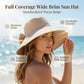 👒 TIJDELIJKE AANBIEDING: 62% KORTING! ✨ Women's Bowknot Wide Brim Sun Hat – Opvouwbaar, 360° bescherming 🎀