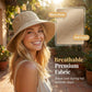 👒 TIJDELIJKE AANBIEDING: 62% KORTING! ✨ Women's Bowknot Wide Brim Sun Hat – Opvouwbaar, 360° bescherming 🎀