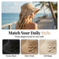 👒 TIJDELIJKE AANBIEDING: 62% KORTING! ✨ Women's Bowknot Wide Brim Sun Hat – Opvouwbaar, 360° bescherming 🎀