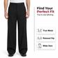 👔 Heren Klassieke Wijdbeense Pantalon – Premium Stof | Zwart | Maten S-3XL