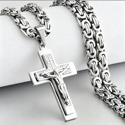 Heren Vintage Ketting met Kruishanger