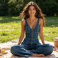 Denim jumpsuit voor dames