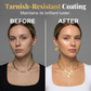 Moderne geometrische sieradenset met ketting en oorbellen