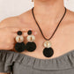 Moderne geometrische sieradenset met ketting en oorbellen