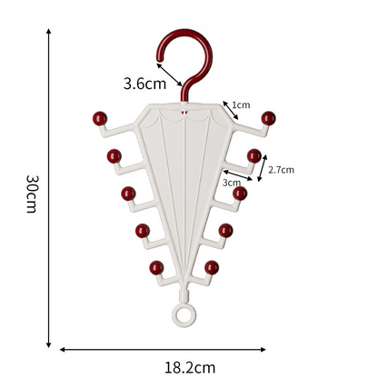 ⏰🎁Multifunctioneel V-vormig dubbelzijdig opbergrek met hangers