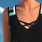 Sportief tweedelig strandbadpak voor dames