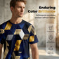 Heren T-shirt met 3D geometrische print en ronde hals