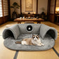 Plush 2-in-1 Cat Tunnel Bed