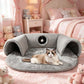 Plush 2-in-1 Cat Tunnel Bed