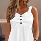 Mouwloze top met knoopdetail