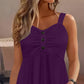 Mouwloze top met knoopdetail