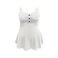 Mouwloze top met knoopdetail