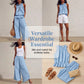 👗 TIJDELIJKE AANBIEDING: 50% KORTING! ✨ Vrouwen gerimpeld tweedelig setje – Smokken hals, relaxte pasvorm, vakantiestijl 🌺