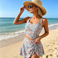 Bikini set met tanktop en rok met strik aan de zijkant
