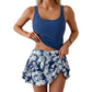 Bikini set met tanktop en rok met strik aan de zijkant