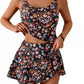 Bikini set met tanktop en rok met strik aan de zijkant