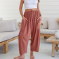 💥Speciale prijs deze week 🎁☀️Dames linnen wijde broek met zakken