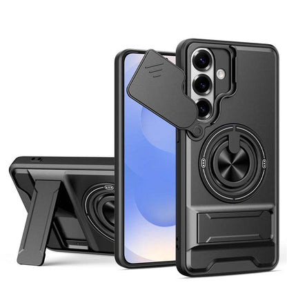 Robuust Samsung-hoesje met camerabescherming en ringstandaard