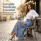 Bodycon-rok van denim voor dames met kanten rand