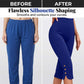 Buikcorrigerende stretch capribroek – Hoge taille, 4-way stretch, elegante details
