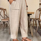 Dames Relaxed Fit Broek met Omgeslagen Enkels
