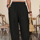 Dames Relaxed Fit Broek met Omgeslagen Enkels