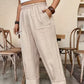 Dames Relaxed Fit Broek met Omgeslagen Enkels