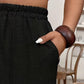 Dames Relaxed Fit Broek met Omgeslagen Enkels