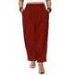 Dames Relaxed Fit Broek met Omgeslagen Enkels