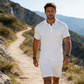 🔥50% KORTING zolang de voorraad strekt!🎉 Heren Zomer 2-Delig Set Poloshirt en Shorts