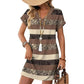 Dames Zomer Casual V-hals T-shirt Jurk