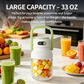 ❄️Zomerfresh 50% Korting! 🥝Draagbare USB Blender – 1000ml Smoothie & Shake Mixer met Digitaal Display