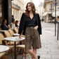 Dames spijkershorts met luipaardprint