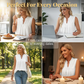 Dames Polkadot Mouwloze Top met Kant V-hals