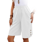 👖50% KORTING! 🌸Comfortabele capribroek voor dames met elastische tailleband
