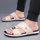 📢📢61% OFF !! ⏰Men's Faux Leather Slip-On Sandals